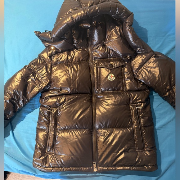 Moncler Glossy Black Puffer Jacket - Picture 2 of 9